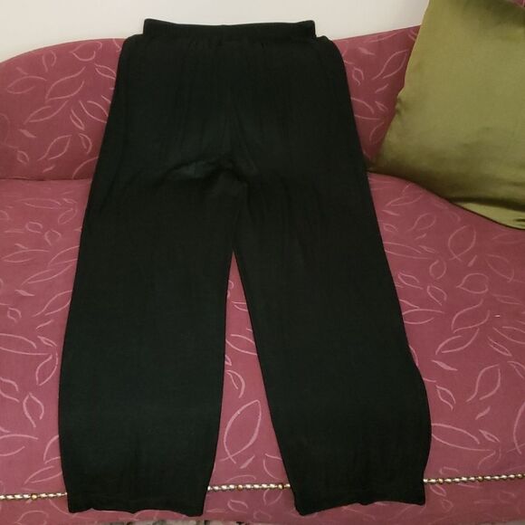 Super Stretchy Black Wide Leg Pants - Picture 1 of 5